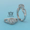 1.02ct Diamond Double Shank Halo Engagement Ring - 01US54